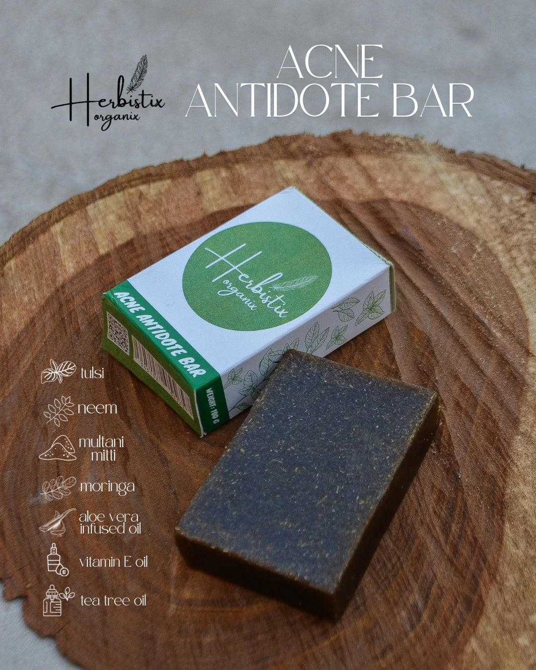 Herbistix Organix Herbal ACNE ANTIDOTE BAR