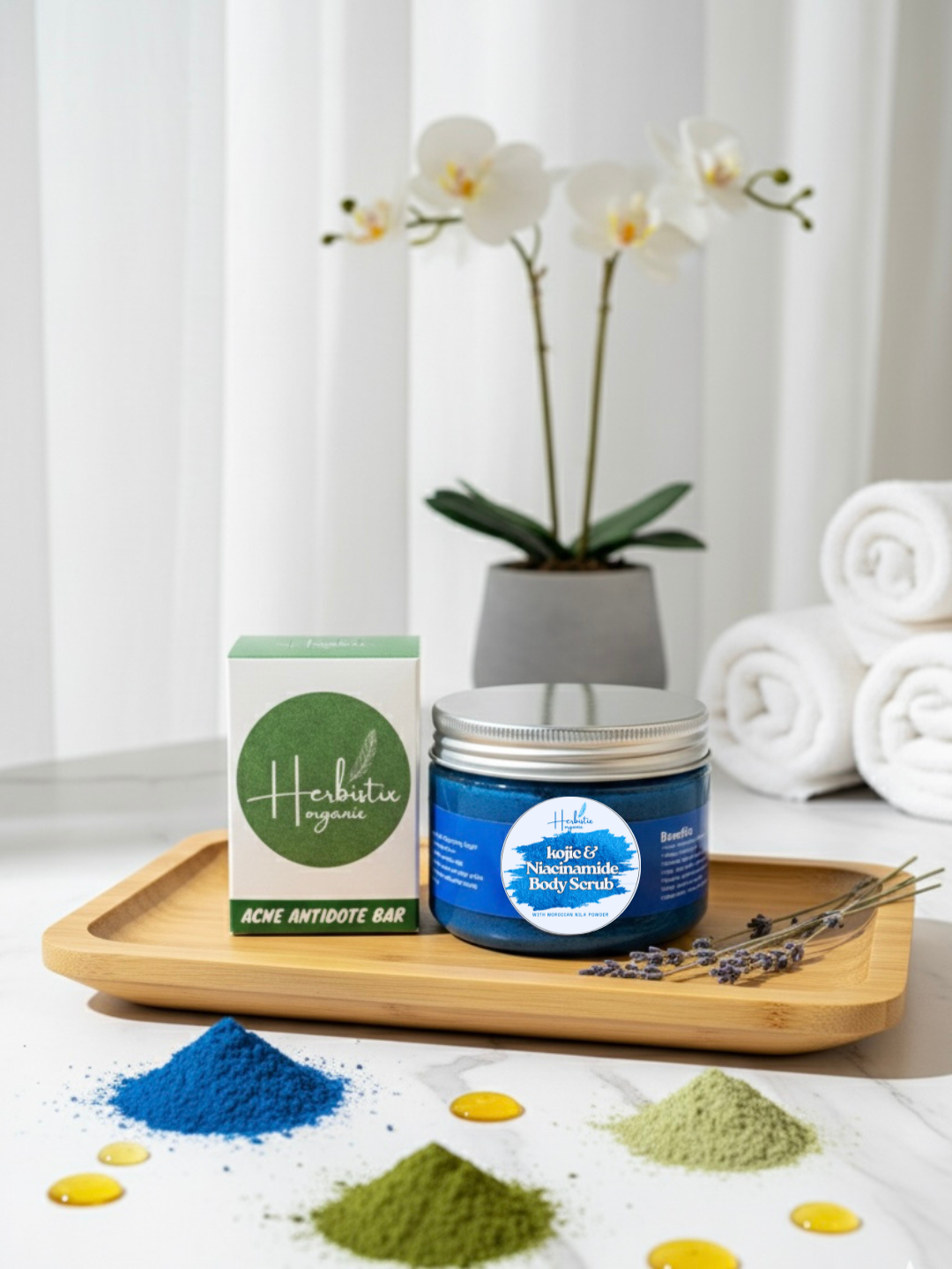 Kojic & Niacinamide Body Scrub With Any Soap ( Combo Deal )